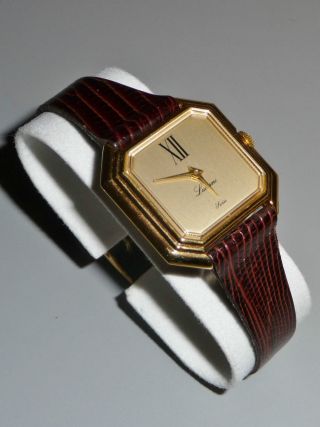 Damen Armbanduhr Lucerne Swiss - Handaufzug & Lederarmband - Ca.  1970er Jahre Bild