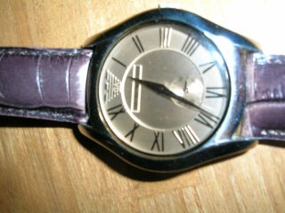 Emporio Armani Damen Armbanduhr Mit Braunem Lederarmband Bild
