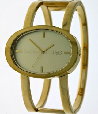 D&g Modische Dolce&gabbana Time Gold Designer Spangen Armbanduhr FÜr Junge Damen Bild