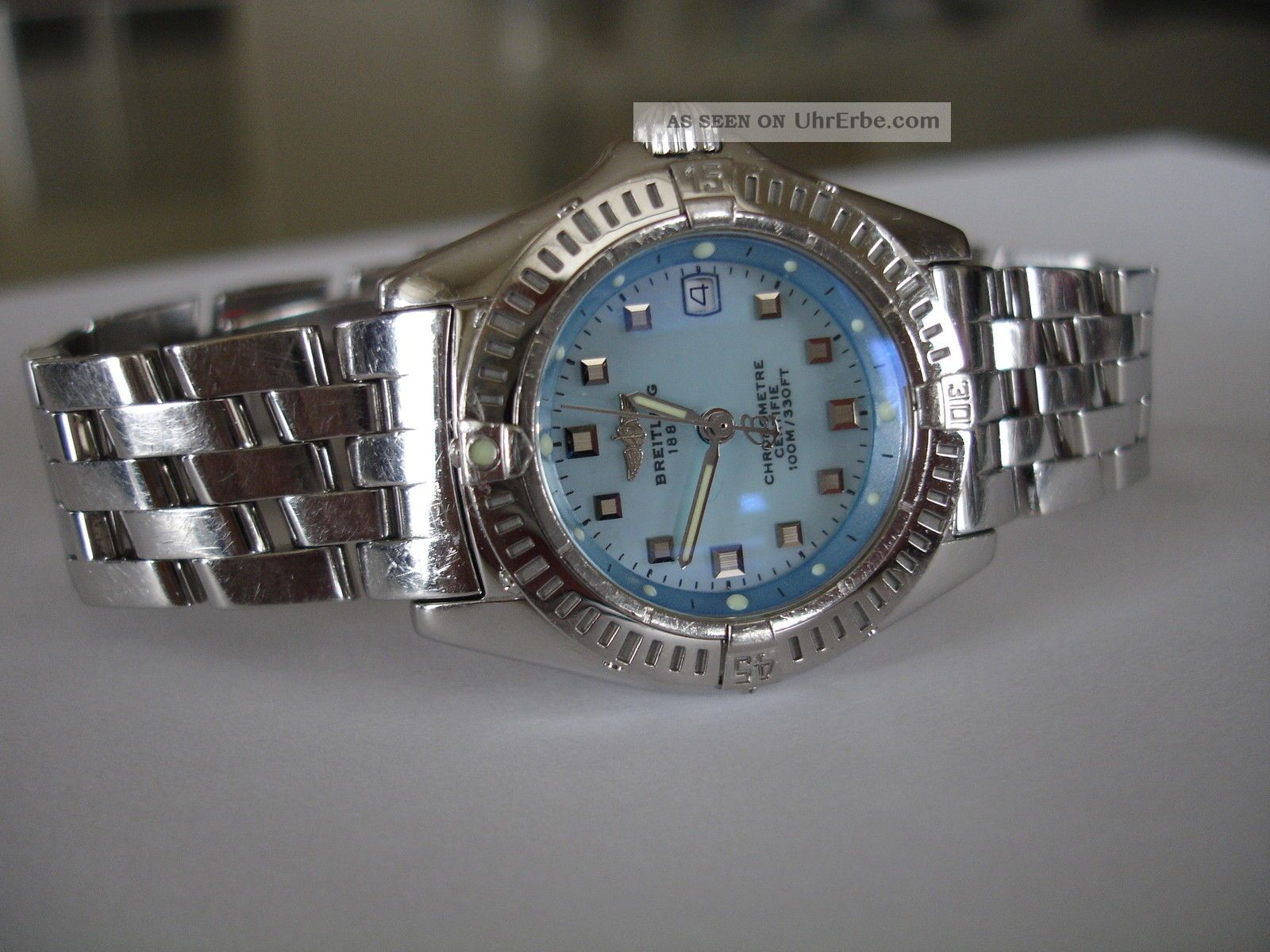Breitling Callistino Stahl Uhr/ Watch A72345 Pilot Band/ Bracelet Armbanduhren Bild