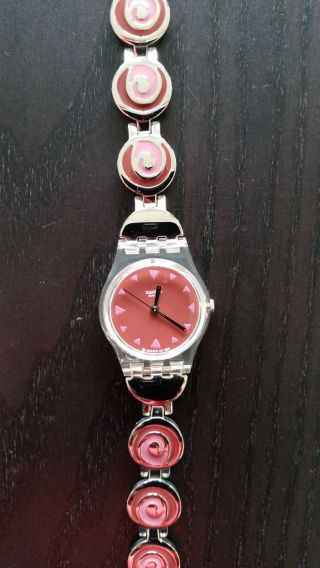 Swatch Armbanduhr Damen Silber Wie Bild