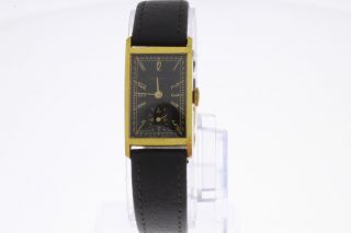 Record Vintage Armbanduhr Mit Handaufzug Vergoldet Bild