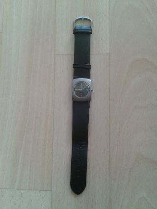 Armbanduhr (quartzuhr,  King Quartz),  Echtleder - Armband,  2,  2 Cm Breit,  Schwarz Bild