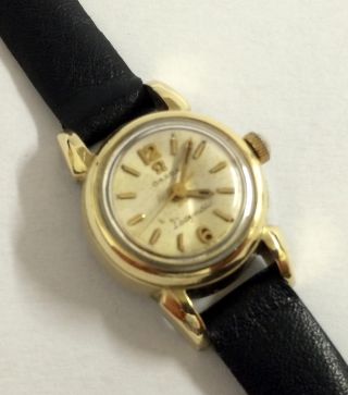 Vintage Omega Ladymatic Automatik Damen Armbanduhr,  Cal.  455 (goldhaube). Bild