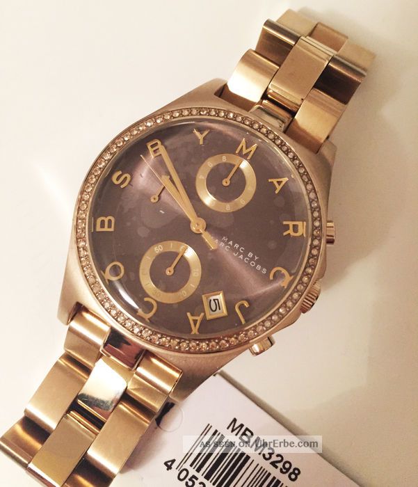 Marc By Marc Jacobs Uhr Chrongraph Edelstahl Gold Roségold Blogger Armbanduhren Bild