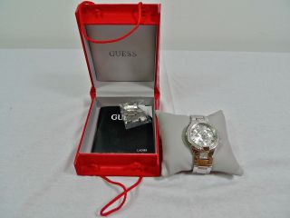Guess Prism Ladies Stainless Steel Chronograph Uhr I14503l1 Watch Armbanduhr Bild