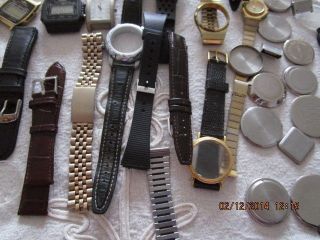 Uhren Sammelsurium,  Ersatzteile,  Armbänder Zum Basteln Bild
