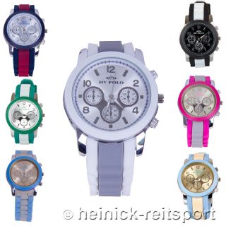 Hv Polo Uhr Alicante In 7 Trendigen Farben Armbanduhr Chronograph Bild