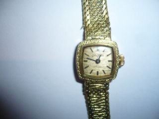 Gub Damen Armband Uhr Glashütte Handaufzug 17 Rubis In Goldoptik Bild