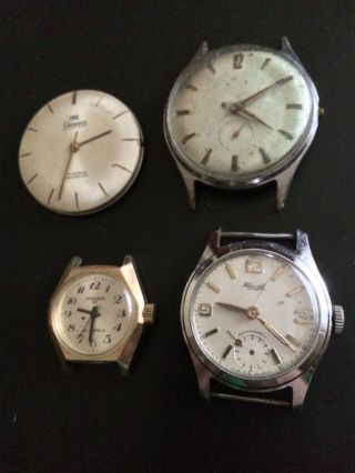 3x Vintage Armbanduhren Handaufzug,  1 Werk - Kienzle,  Ankra 62,  Oke Eleganz Bild