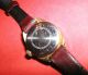 Armbanduhr Ankra 311 Damenuhr Läuft 17 Rubis Lederarmband Gold - Farbig Handaufzug Armbanduhren Bild 2