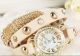 Damen Blogger Armbanduhr Beige Klein Geschenk Frauen Mode Glitzer Strass Armbanduhren Bild 1