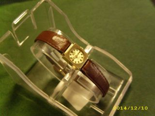Roxy Gold Uhr.  585 Gold 14 K.  Damen Luxus Armbanduhr.  Swiss Made Bild