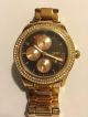Goldene Esprit Damenuhr Braunes Ziffernblatt Armbanduhren Bild 1