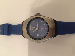 Seiko Kinetic 3m22 - Od49 Blau Uhr Armbanduhr Mit Verpackung,  Bedienungsanleitung Bild