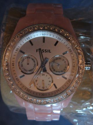 Fossil Es2791 Armbanduhr Für Damen Rosa Bild