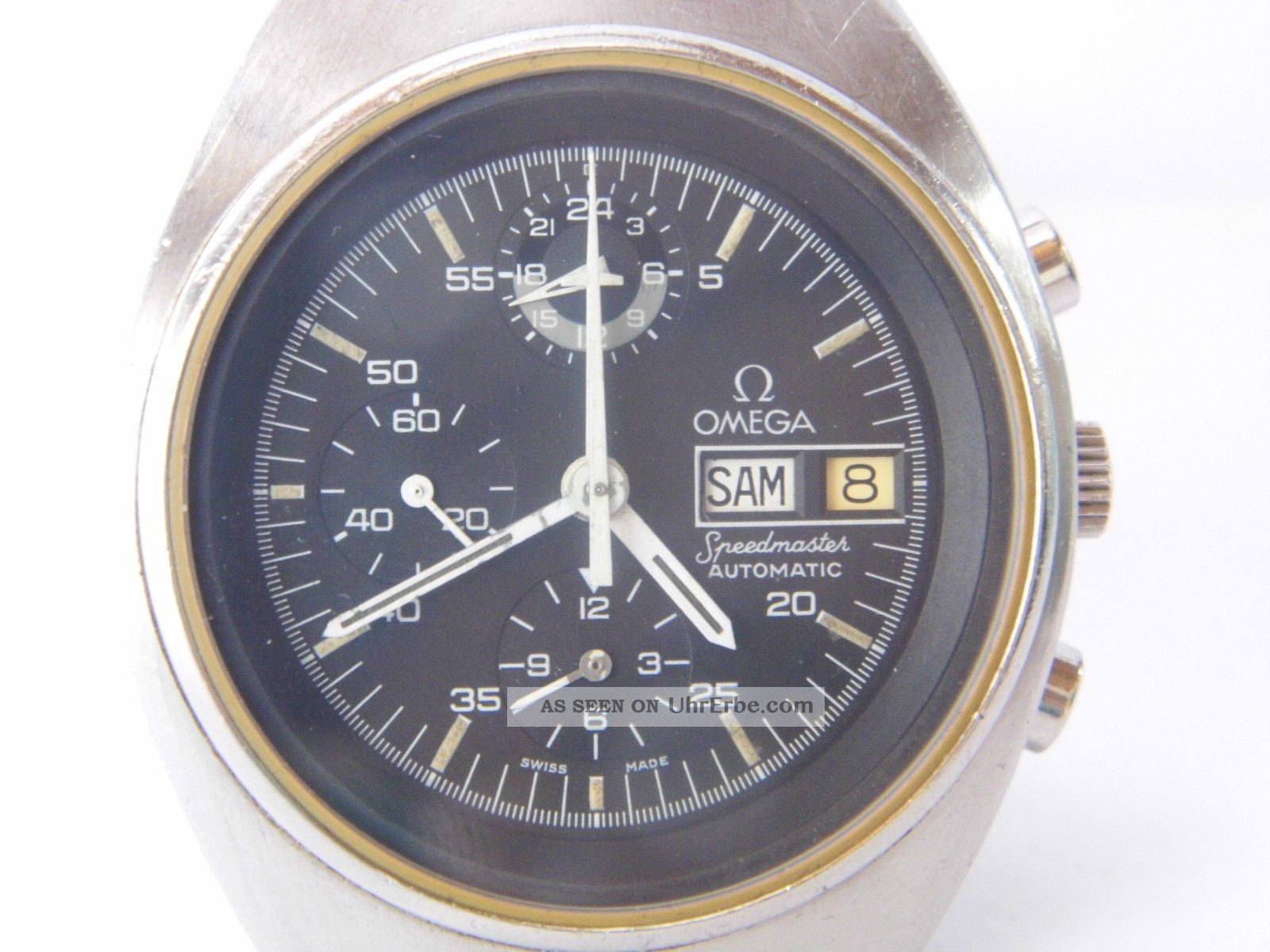 Herrenuhr Omega Speedmaster Mark 4,  5,  Cal.  1045,  Läuft Gut Hält Die Zeit Mit Box Armbanduhren Bild