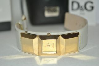 Damen Uhr Armbanduhr Lederarmband Quarz Analog Uhr Marke D&g Bild