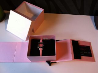 Paris Hilton Small Square,  Np 108€ Damenuhr Pink Swarovski 138.  4304.  99,  Rar Bild