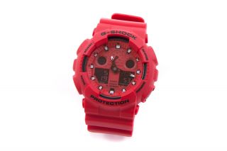 G - Shock Casio Ga - 100c - A4er Armbanduhr,  Red_900000 Bild