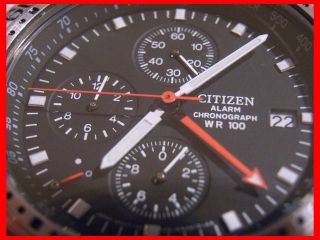 Citizen Alarm Chronograph Wr100 Tachymeter Herrenuhr Armbanduhr Tachymetre Uhren Bild