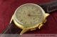 Breitling 18k (0,  750) Gold Cadette Chronograph Handaufzug Vintage Von 1950 Armbanduhren Bild 1