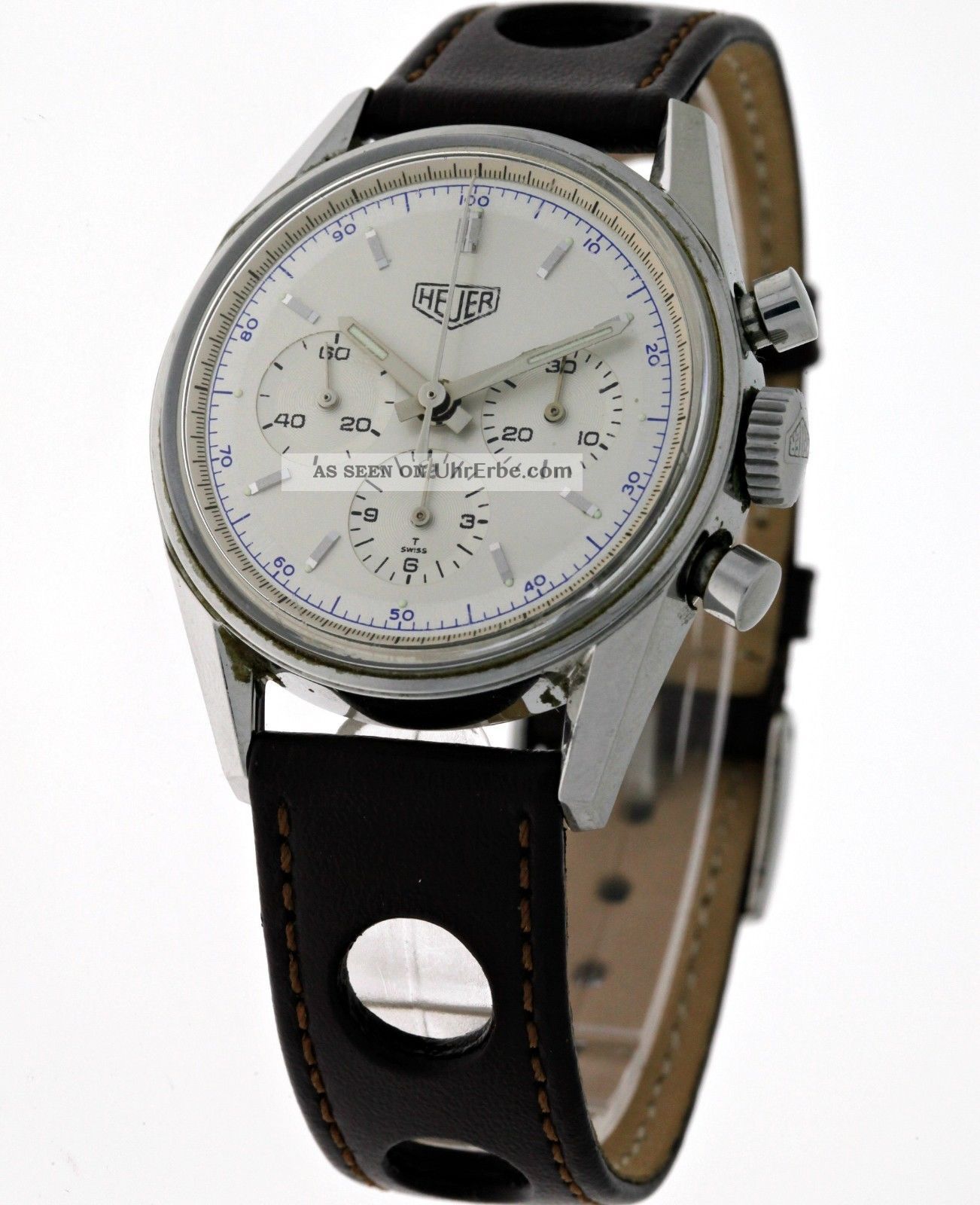 1964 Heuer Carrera Re - Edition Chronograph Cs3110 Lemania 1873 - Box&papiere Armbanduhren Bild
