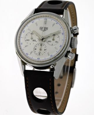 1964 Heuer Carrera Re - Edition Chronograph Cs3110 Lemania 1873 - Box&papiere Bild