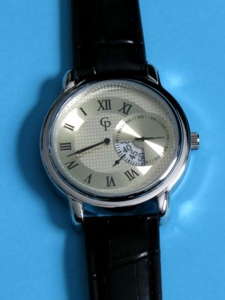 Herrenuhr Armbanduhr Regulator Uhr Getrennte Zifferblätter Quarzuhrwerk Bild