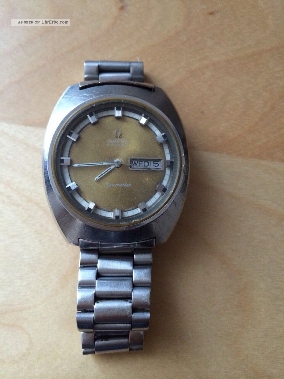 Vintage Omega Seamaster Herrenuhr,  Stahl,  Automatic,  Stahlband Armbanduhren Bild