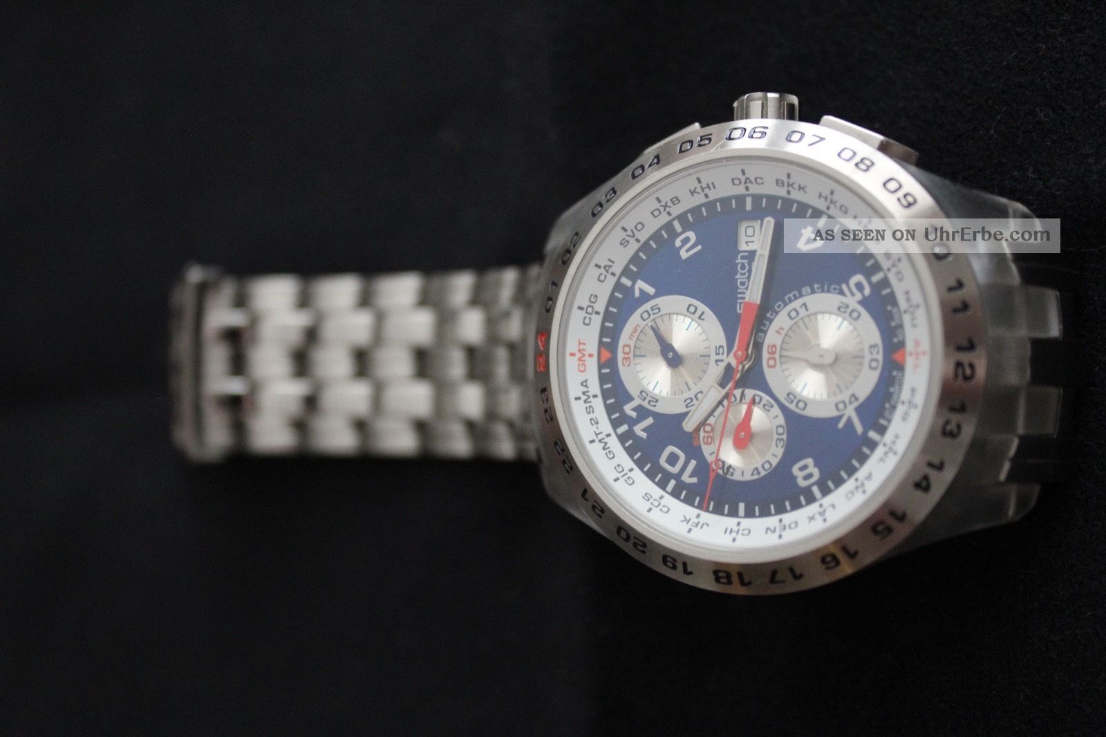 Swatch Irony Blunge - Svgk400g - Automatik Chronograph Armbanduhren Bild