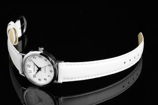 Neue Klassische Excellanc Quarz Analog Damenuhr Herrenuhr Leder Armbanduhr Weiß Bild