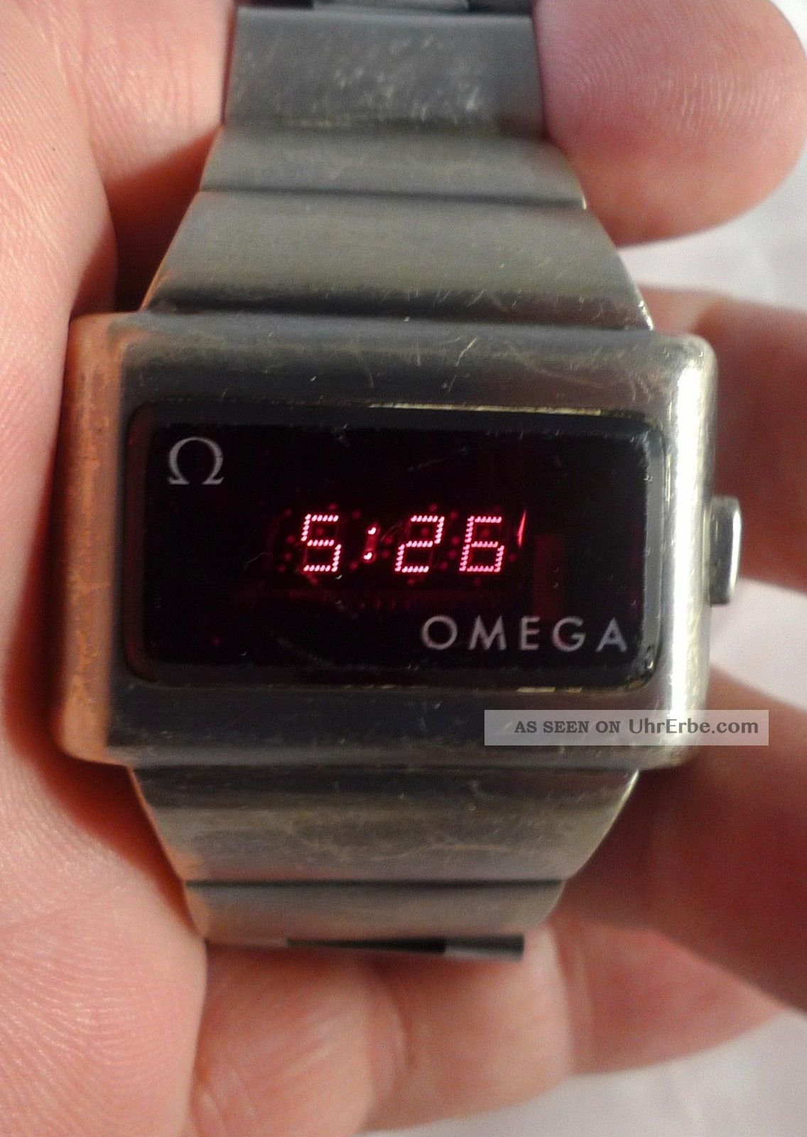 Omega Led Tc 1 Vintage Time Computer / Edelstahl / Papiere 1974 Armbanduhren Bild