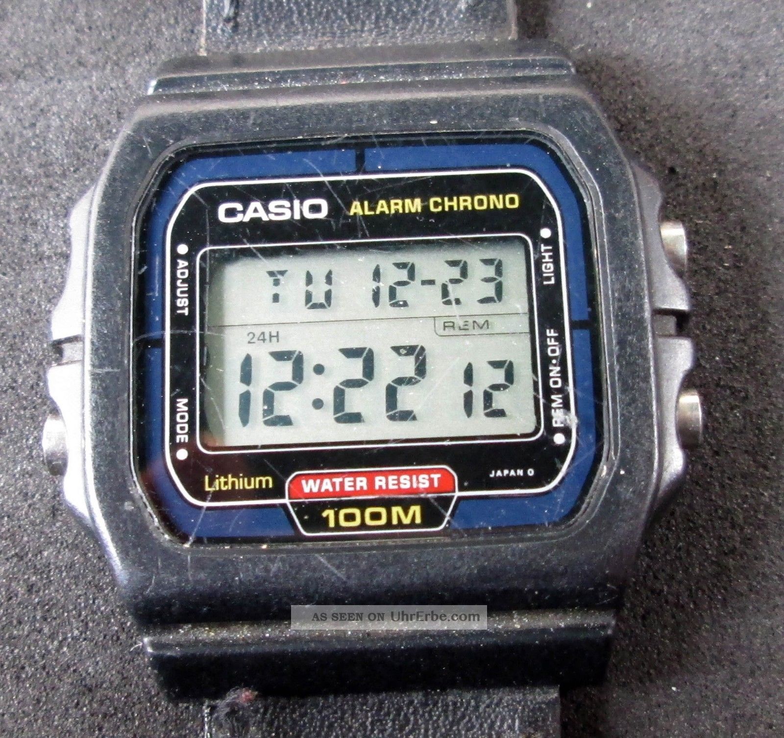 Casio Alarm Chronograph,  Herrenarmbanduhr,  Digitalanzeige,  Uhr Läuft, Armbanduhren Bild