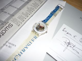 Swatch Sammlerstück Daimler Chrysler Uhr Mit Unterlagen Bild