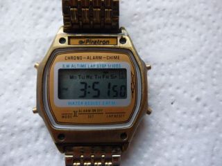 Armbanduhr Aus Papas Sammlung Nr.  38 Chron - Alarm - Chime Funktionert Bild