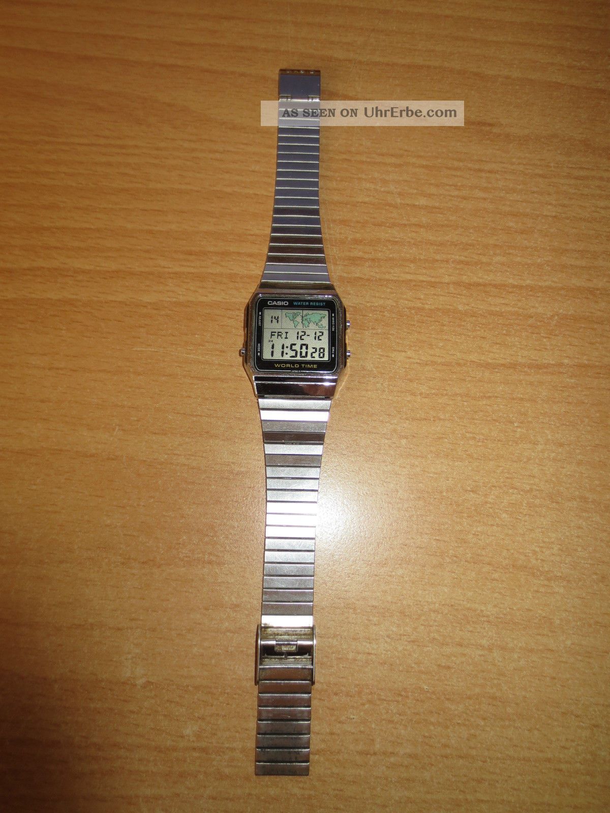 Casio Uhr / Vintage Casio World Time A300u Armbanduhren Bild