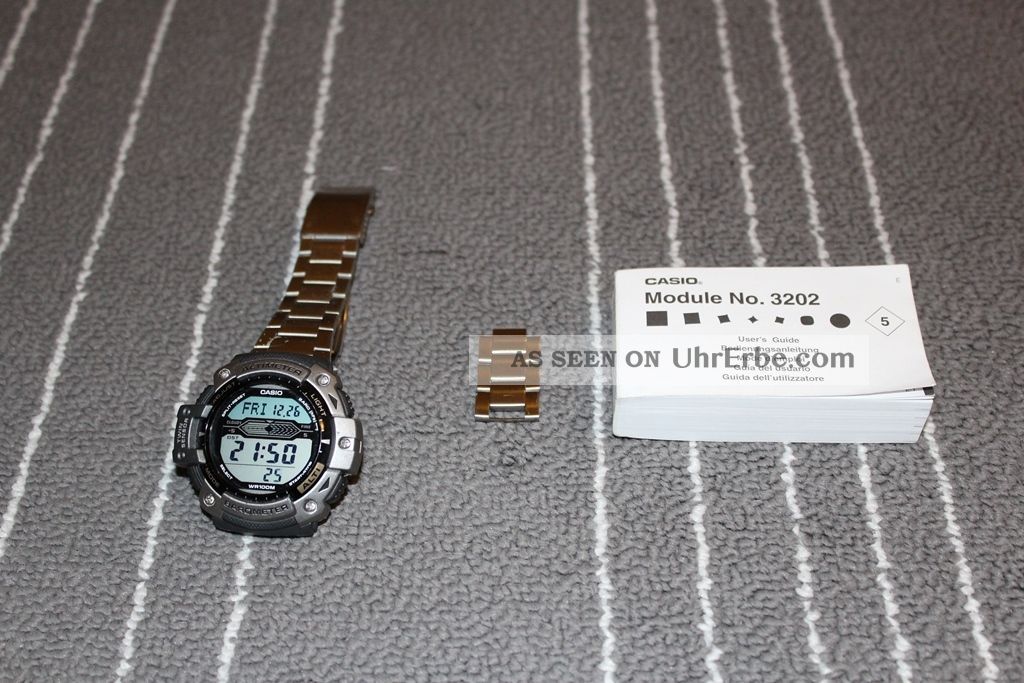 Casio Sgw - 300h 3202 Alti Barometer Thermometer Herren Armbanduhr Uhr Armbanduhren Bild