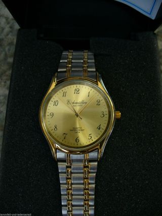 Eichmüller Gold Uhr Marken Armbanduhr Herren,  Damen Metallarmband Bild