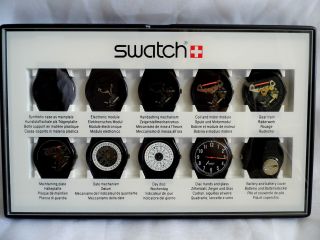 Swatch Special - 10 Step Production Showcase (black) Clubpack2 - Schaukasten Bild