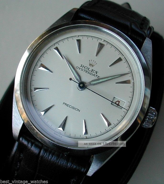 Rolex Oyster Date,  Rotes Datum,  Sehr Selten & Sehr Gut Erhalten,  Revisioniert Armbanduhren Bild