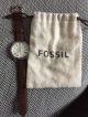 Fossil Uhr Herrenuhr Fs4735 Grant Leder Armbanduhren Bild 1