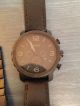 Fossil (nate Jr1354) Premium Armbanduhr Herren Leder Und Edelstahlarmband Armbanduhren Bild 1