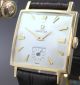 1950iger Omega Rectangular In Solid 14 Karat Gelbgold Perfekt Armbanduhren Bild 4