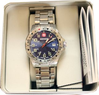 Wenger Swiss Watch Modell Off Road 79308w Mit Edelstahl - Armband Herren Uhr Bild