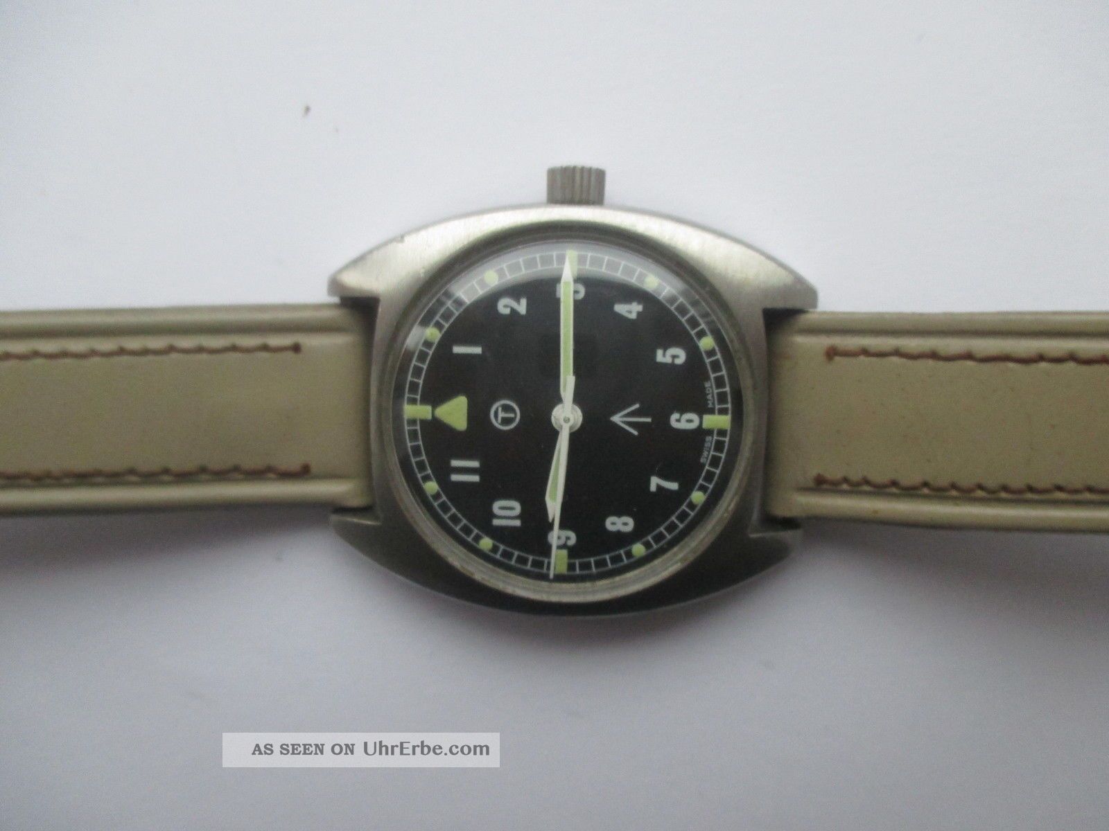 Vintage Hamilton Handaufzug Militär - Armbanduhr Stahl Armbanduhren Bild