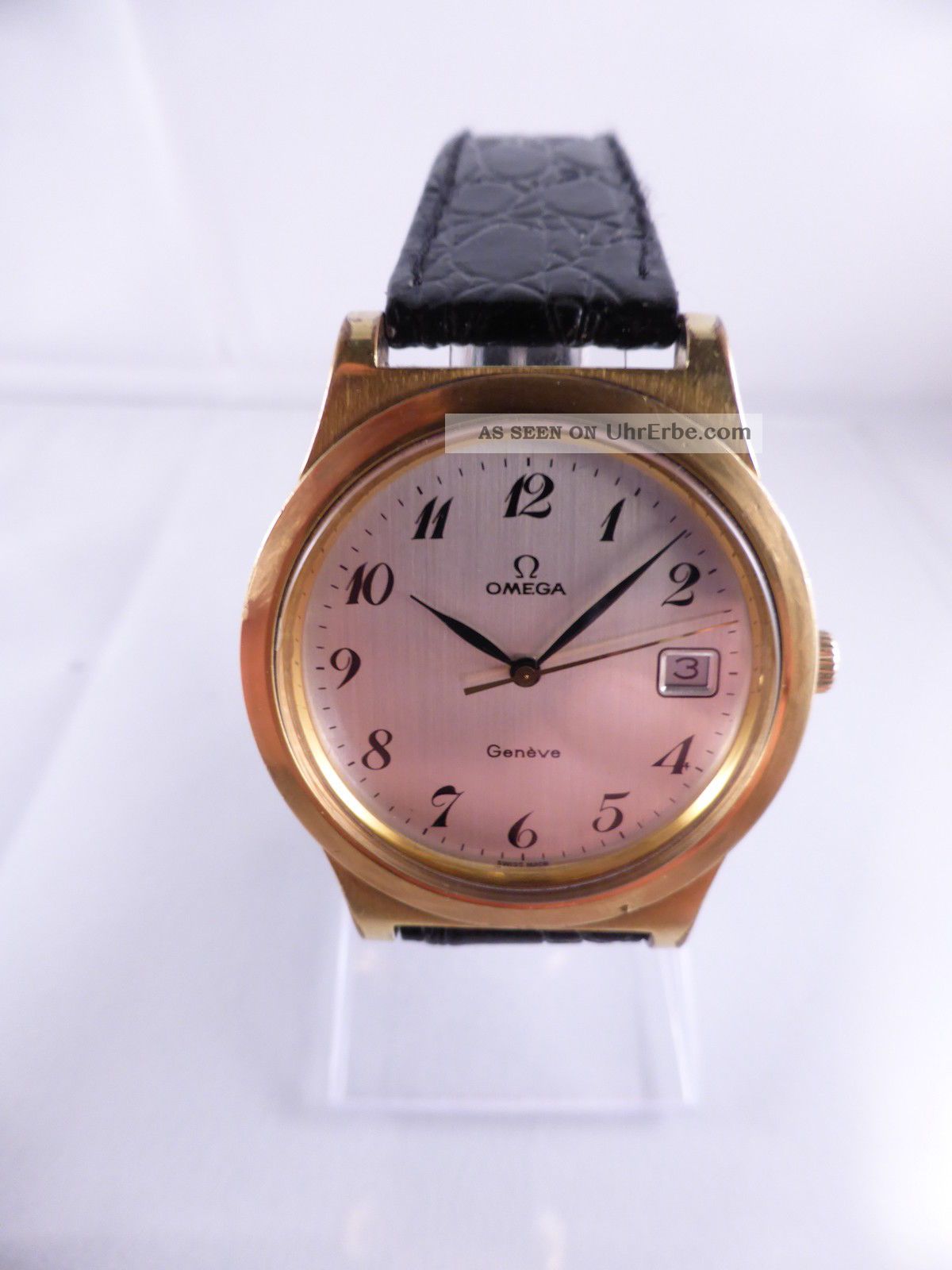 Omega Geneve Luxusuhr Mit Kaliber 1030,  Handaufzug,  Datum Ca.  1974,  Vintage - Uhr Armbanduhren Bild