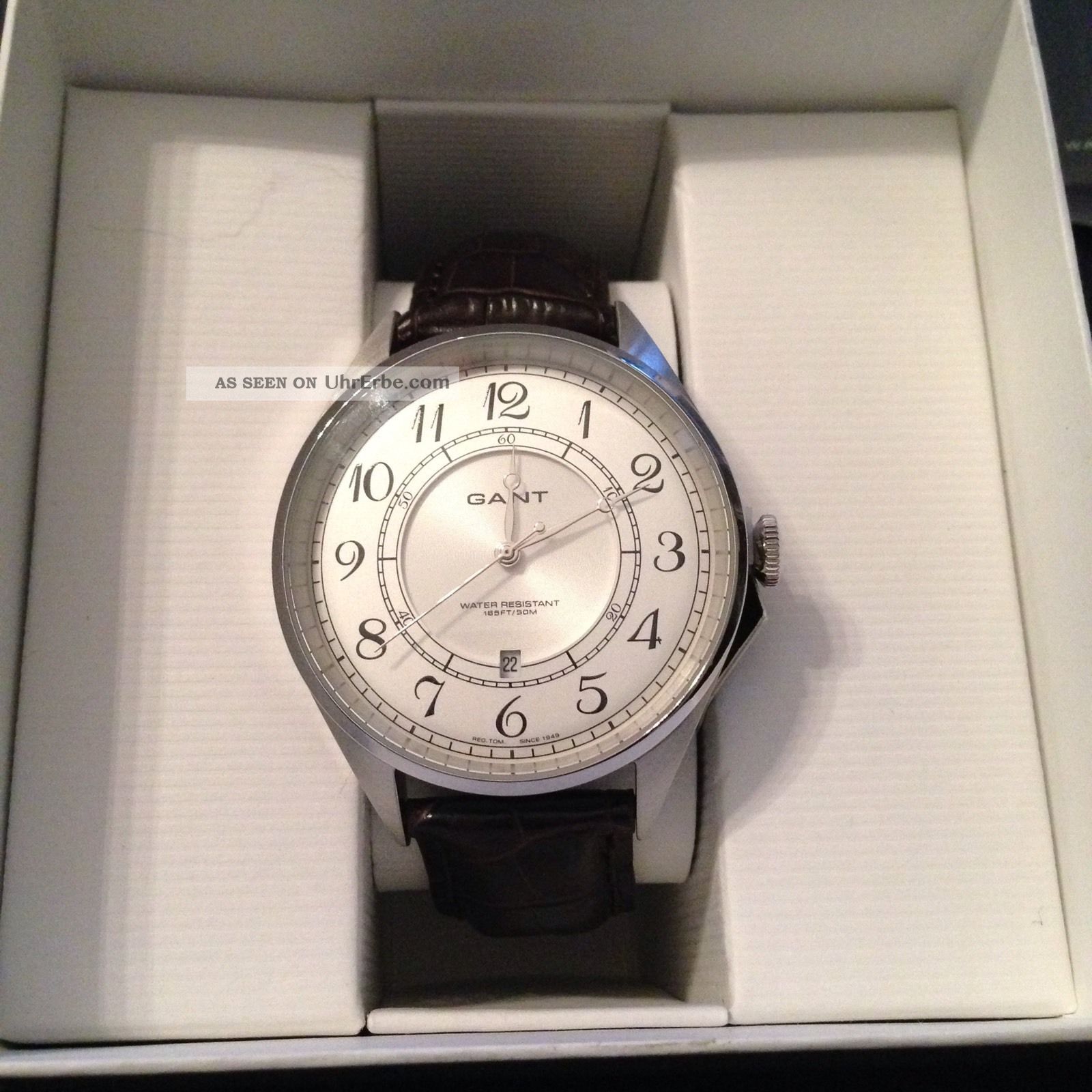 Neue Gant Herren - Armbanduhr Quarz Leder W70472 Ovp Mit Rechnung 11/2014 Armbanduhren Bild