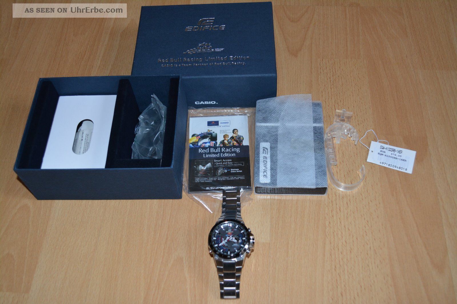 Casio Edifice Red Bull Limited Edition Alarm Chronograph Watch Eqw - A1000rb - 1aer Armbanduhren Bild