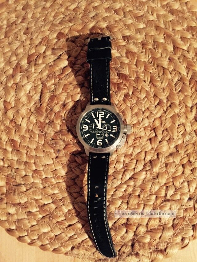Tw Steel Uhr Chronograph Lederarmband Schwarz Armbanduhren Bild